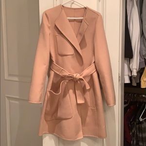 MaxMara Sport - Blush Wool and Angora wrap coat